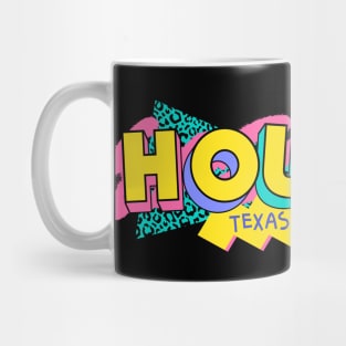 Houston, Texas Retro 90s Logo Mug